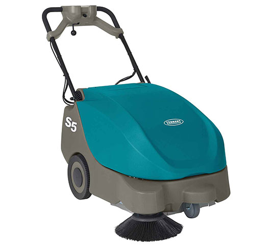 S Compact Battery Powered Walk Behind Sweeper Tennant Company